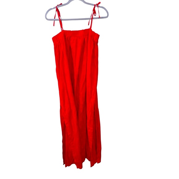 NWT Hermoza Susanna cinched red maxi dress boho feminine beachy elegant flowy - Picture 11 of 12